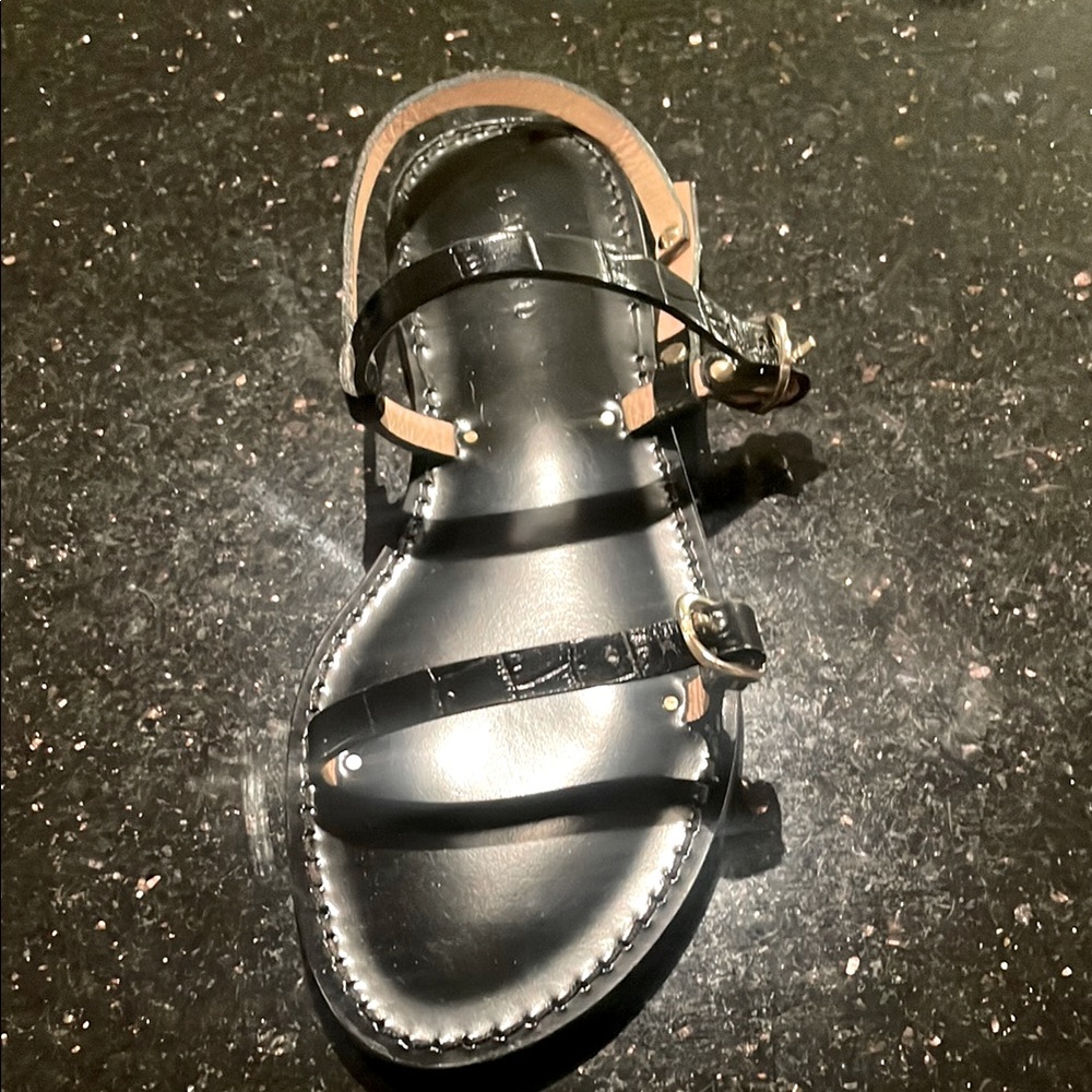 Beautiful amanu sandal black leather